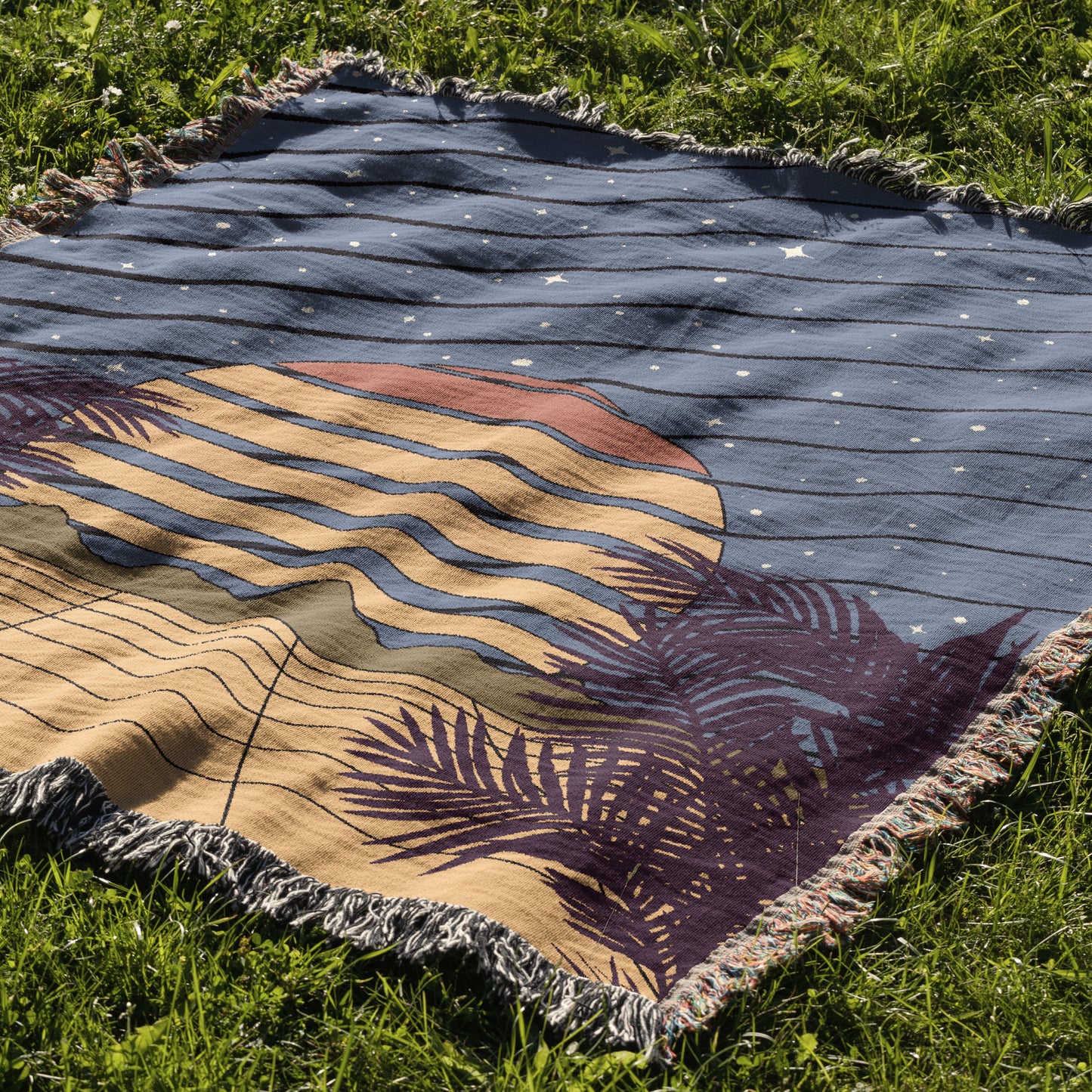 Analog Illusions 50" x 60" Woven Blanket