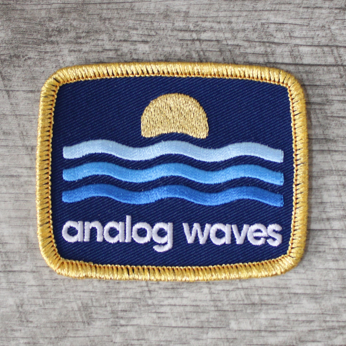 Analog Waves Embroidered Patch
