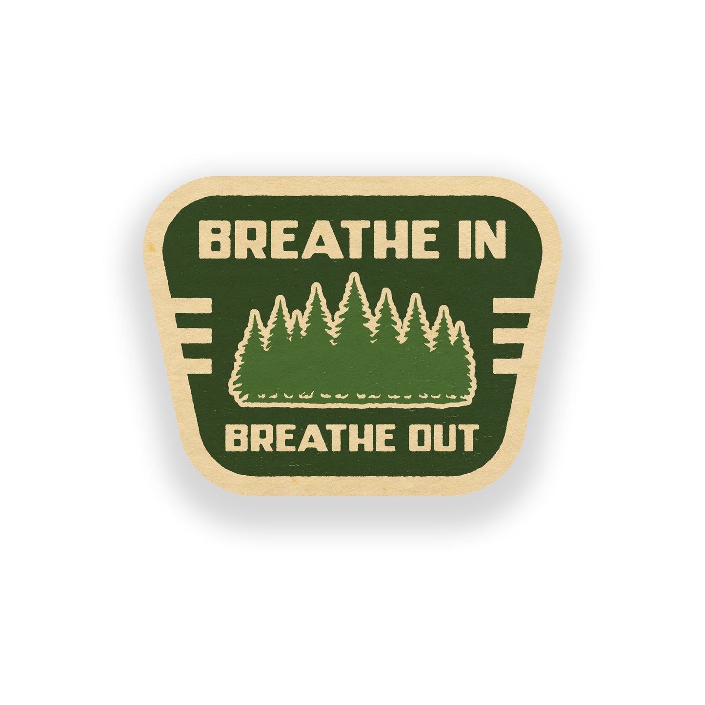 Breathe In, Breathe Out Vinyl Sticker