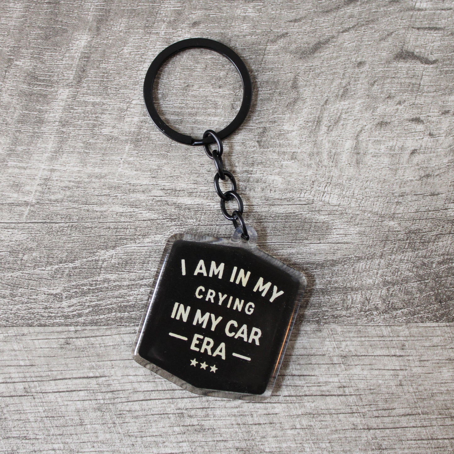 I Am In My Crying In My Car Era Acrylic Keychain