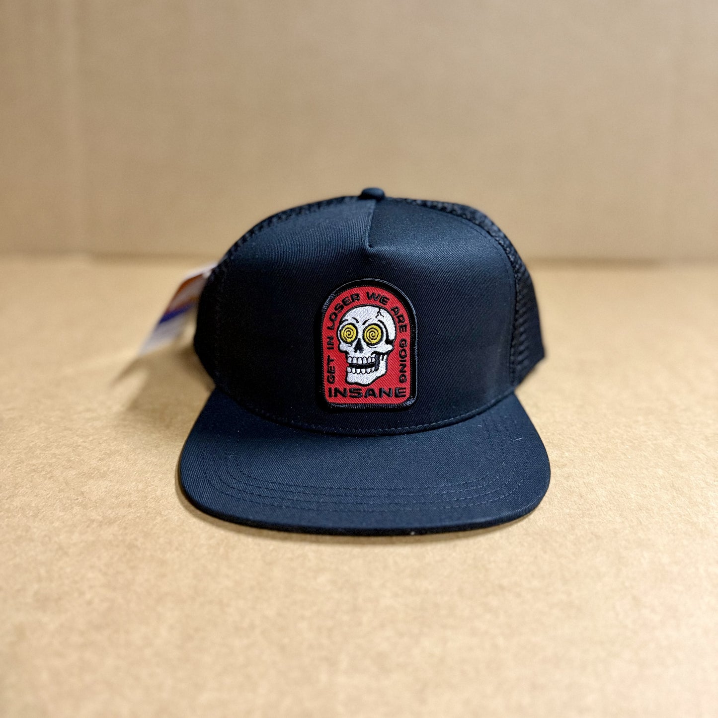 Get In Loser, We Are Going Insane Black Meshback Hat