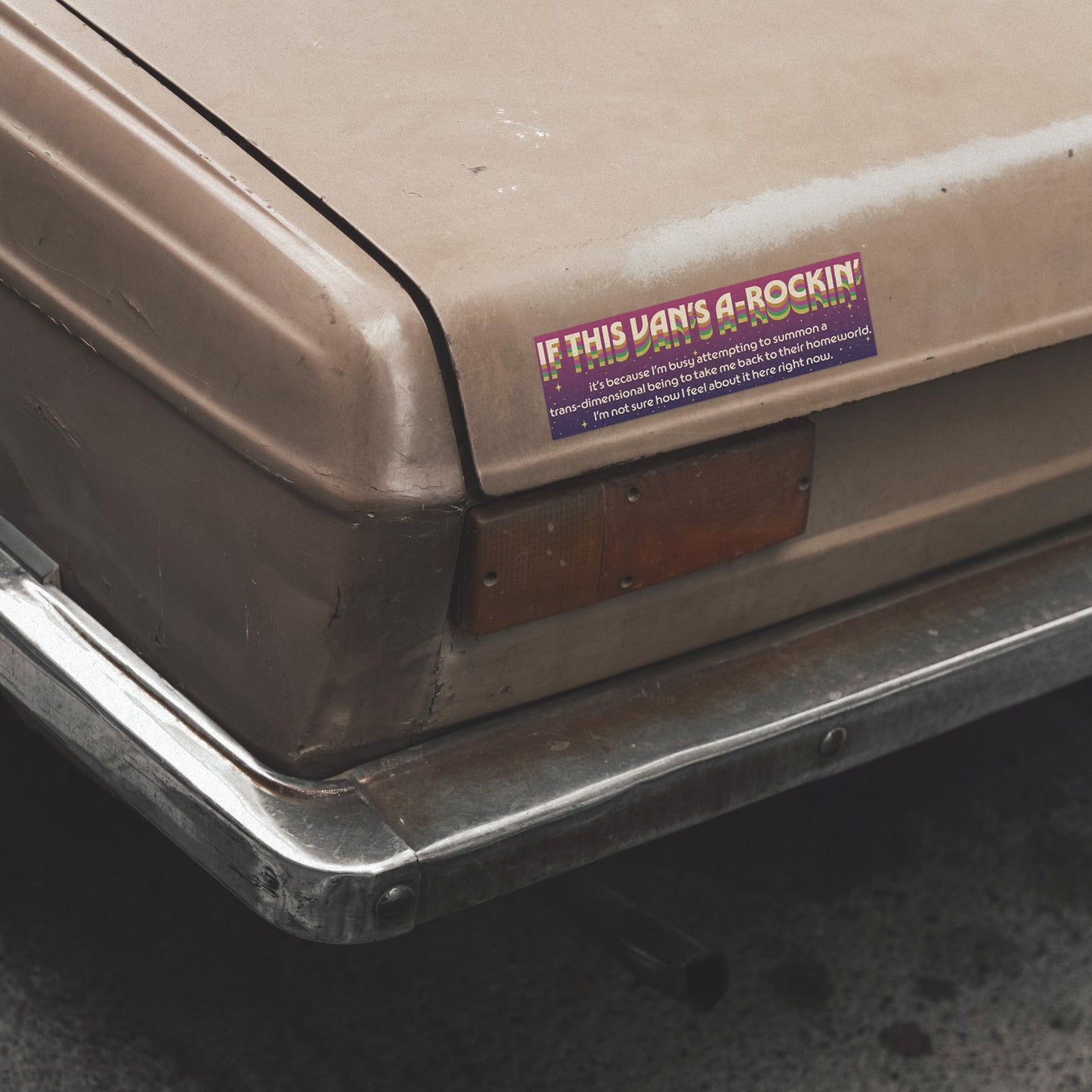 If This Van's-a-Rockin' Bumper Sticker