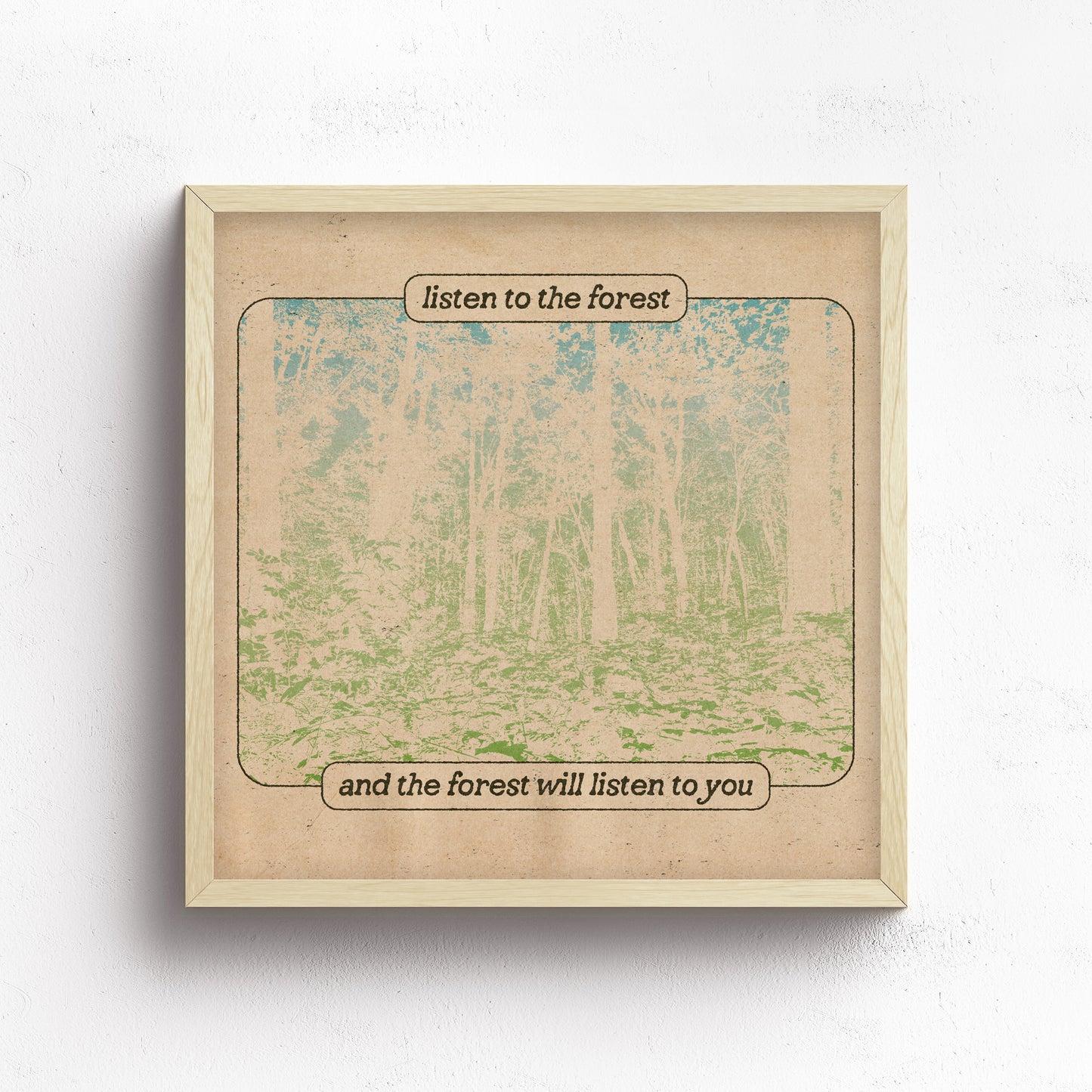Listen To The Forest Print