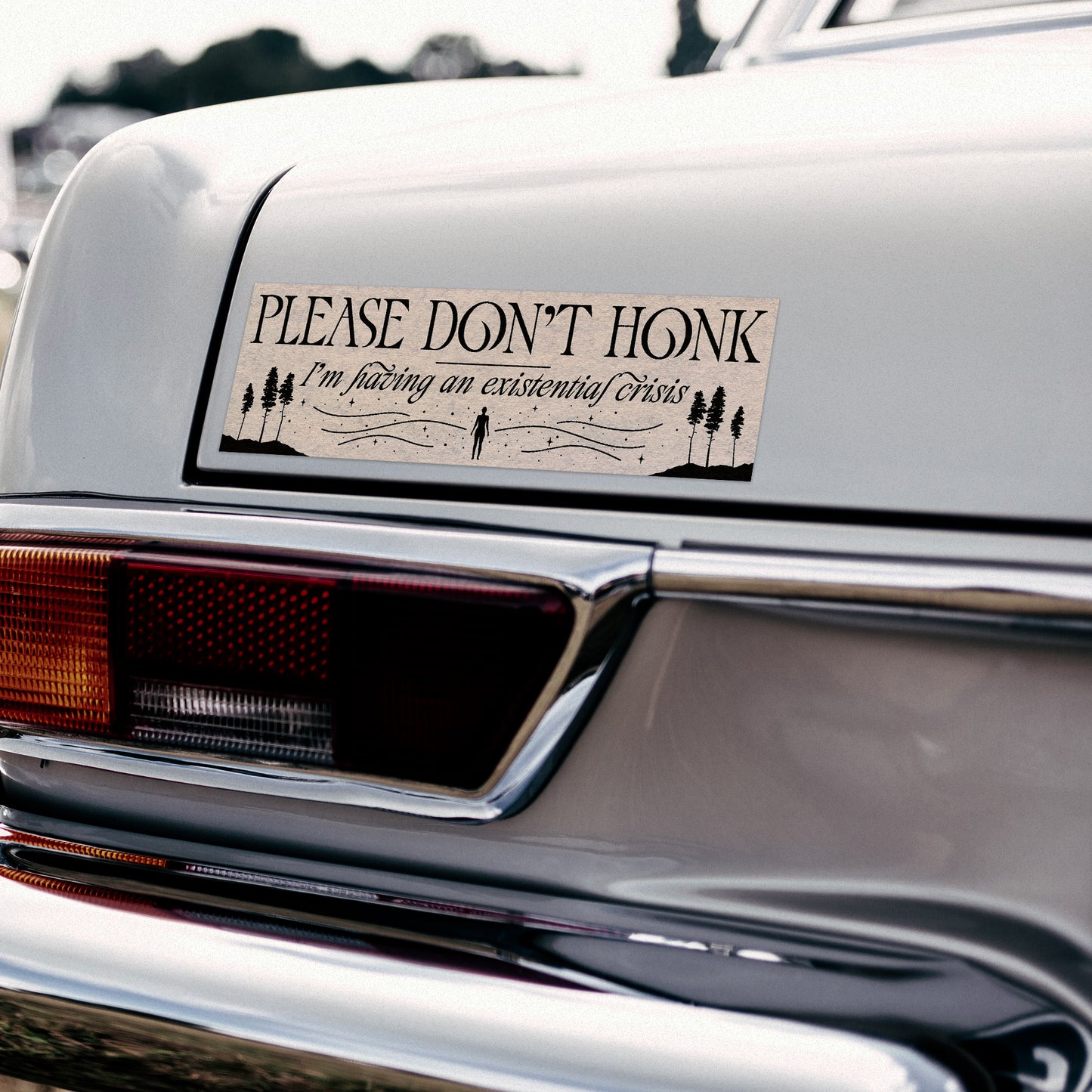 Please Don't Honk Bumper Sticker