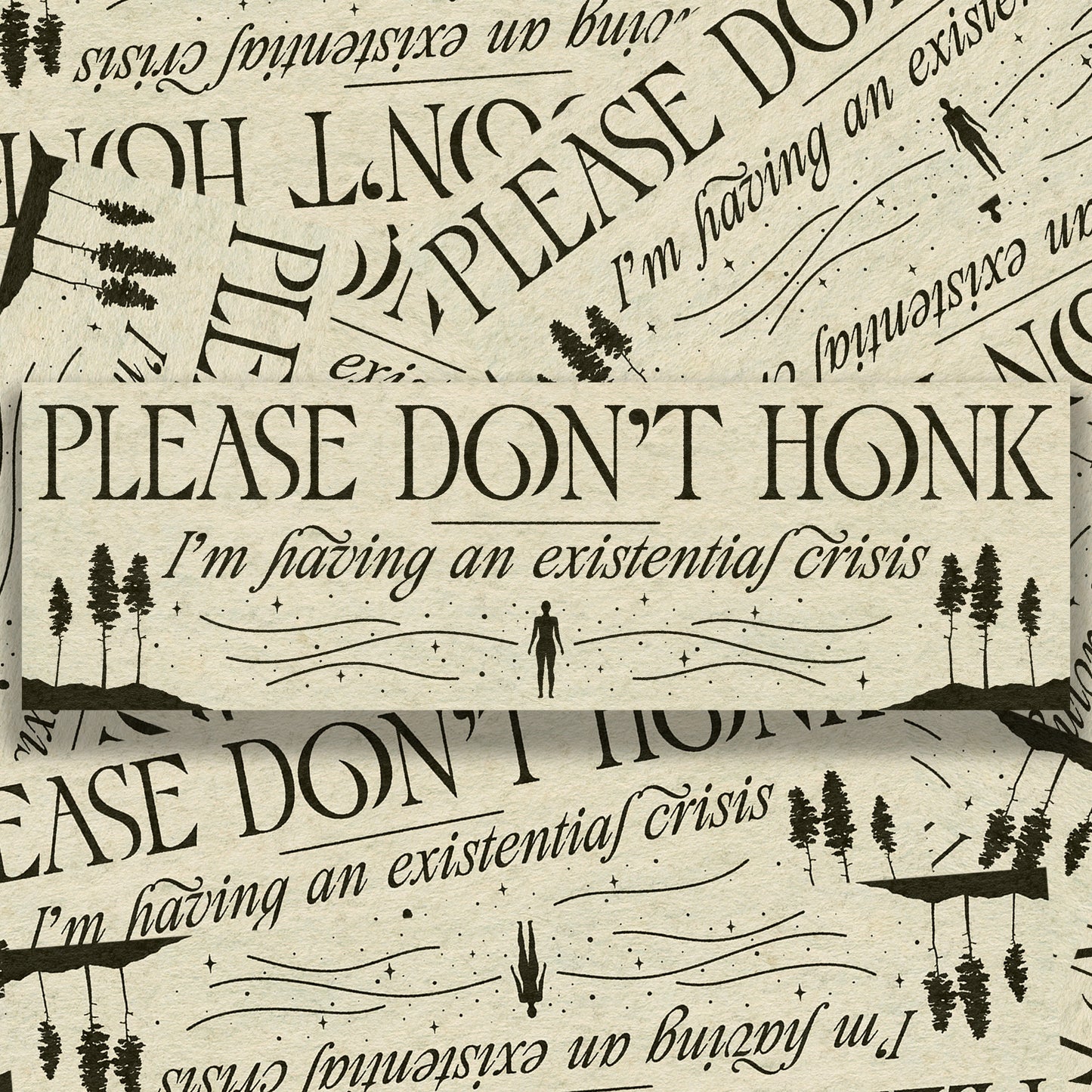 Please Don't Honk Bumper Sticker