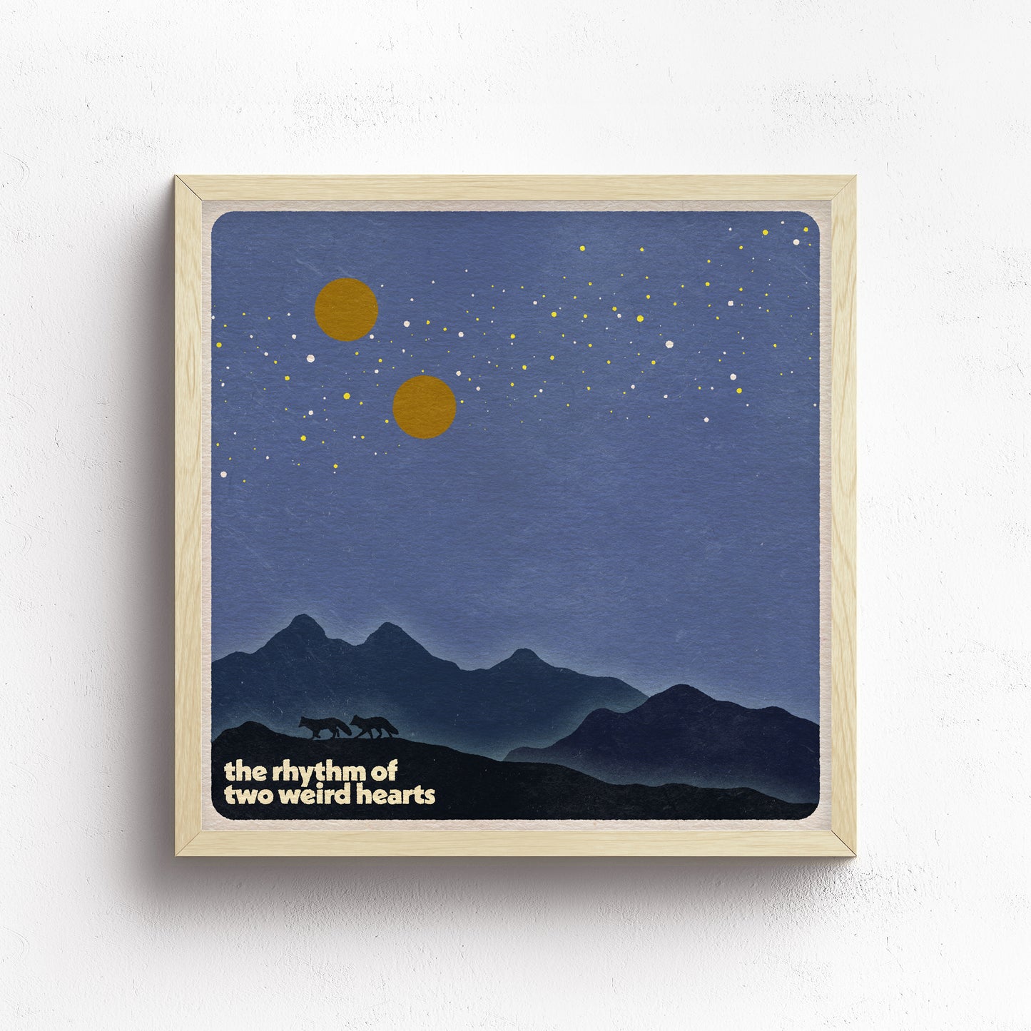 The Rhythm Of Two Weird Hearts Print