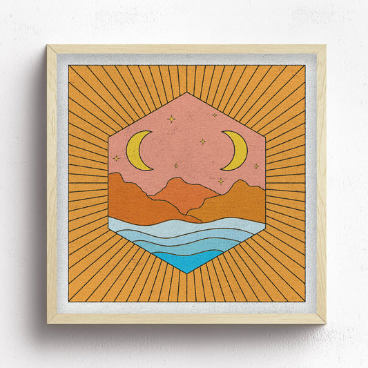 Double Moonlight Print