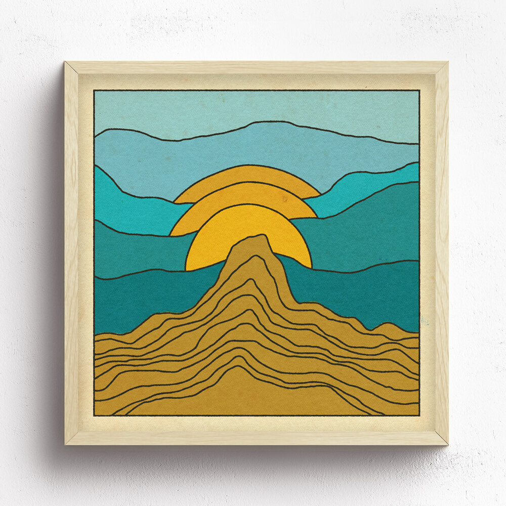 Triple Sun Day Print