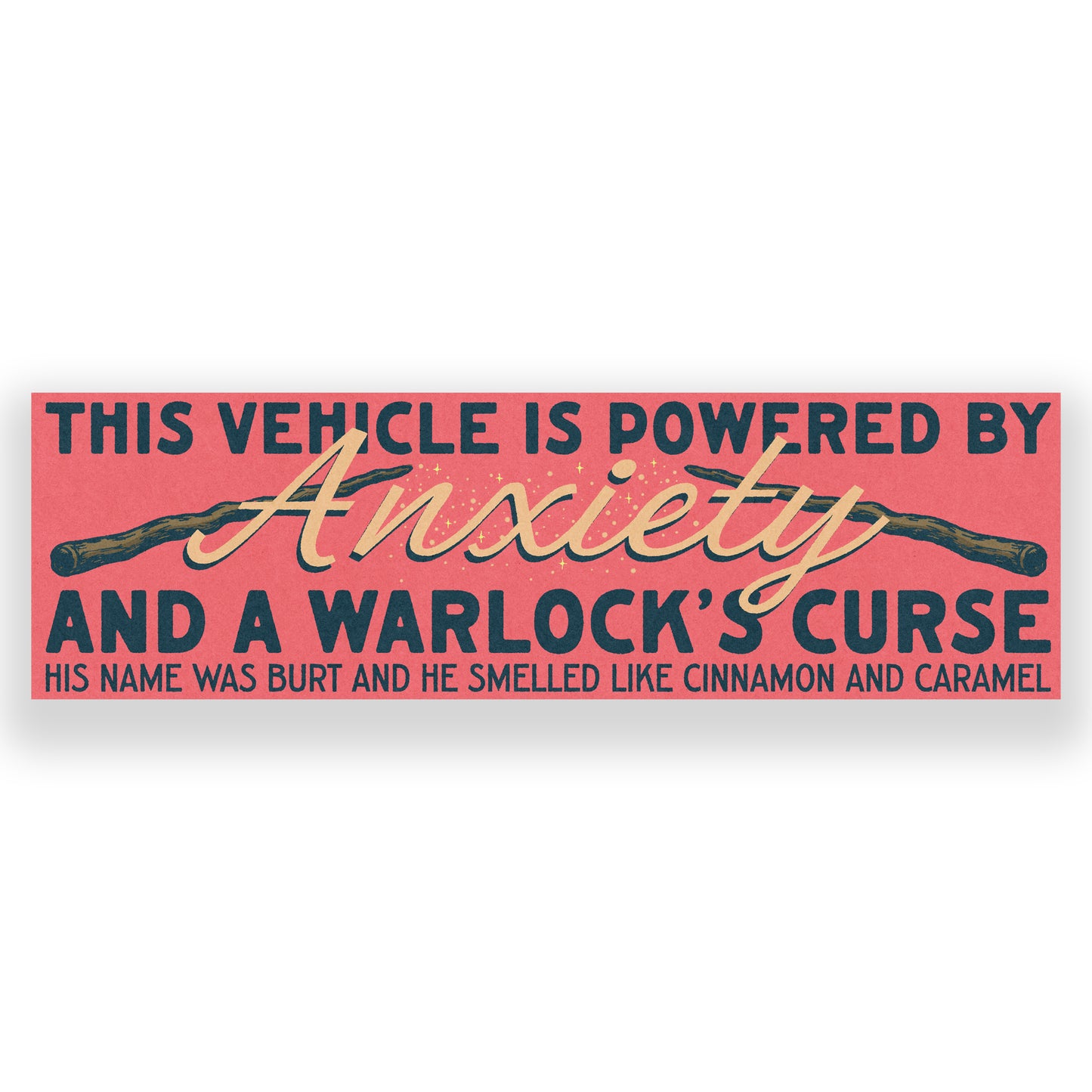 This Vehicle Is Powered By Anxiety Bumper Sticker