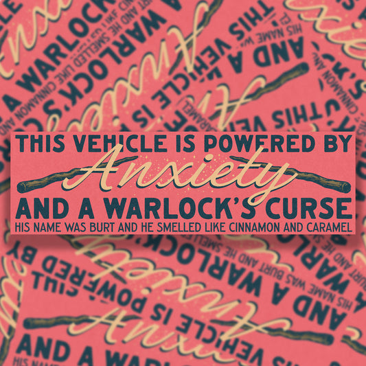 This Vehicle Is Powered By Anxiety Bumper Sticker