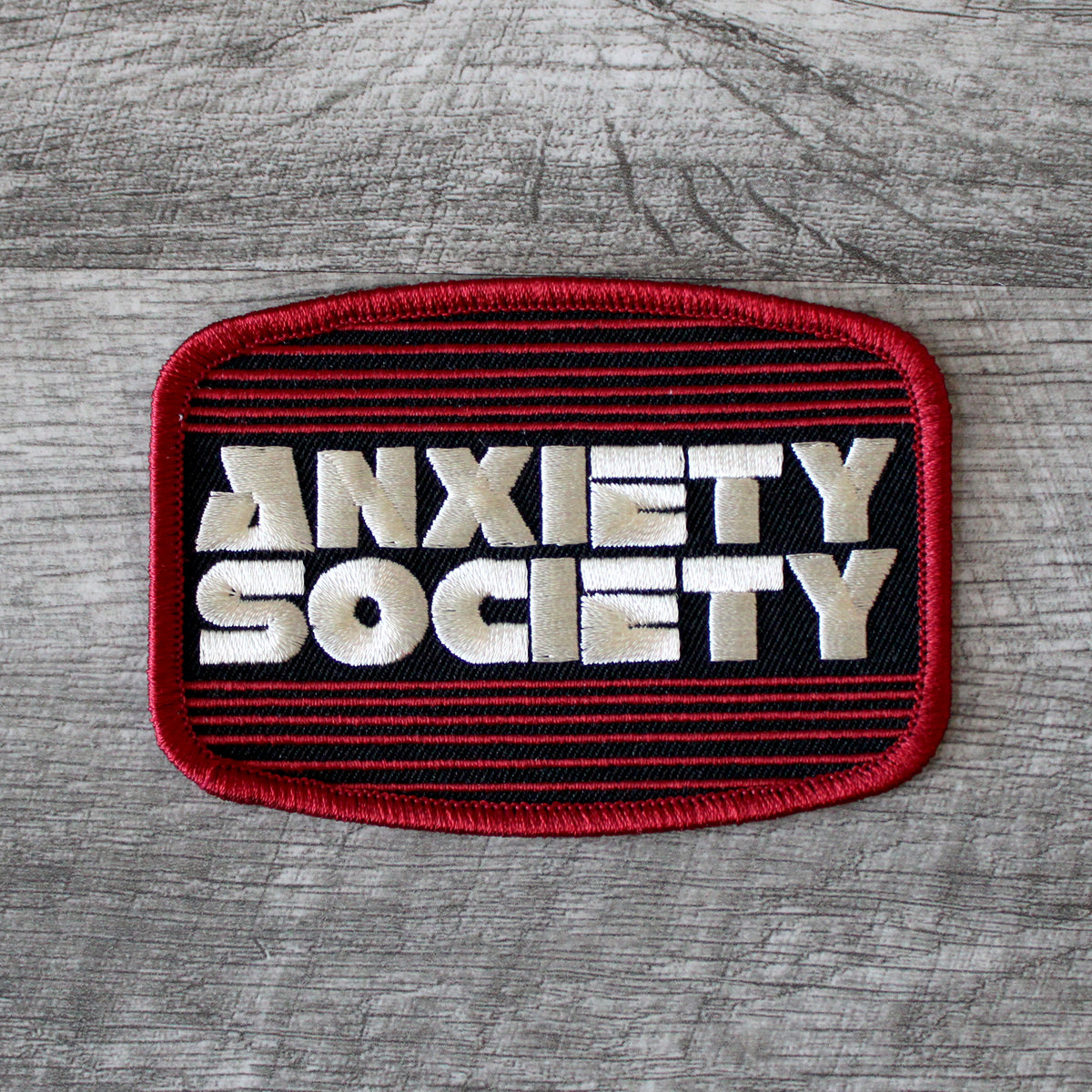 Anxiety Society Embroidered Patch