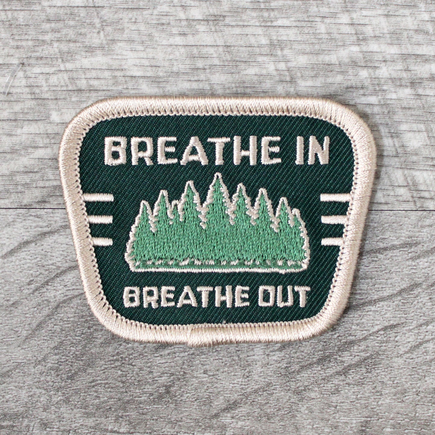 Breathe In Breathe Out Embroidered Patch
