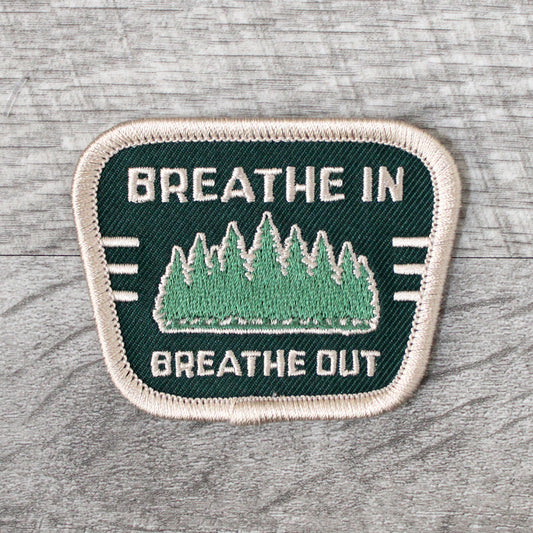 Breathe In Breathe Out Embroidered Patch