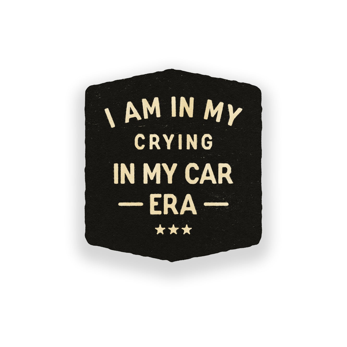 I Am In My Crying In My Car Era Vinyl Sticker