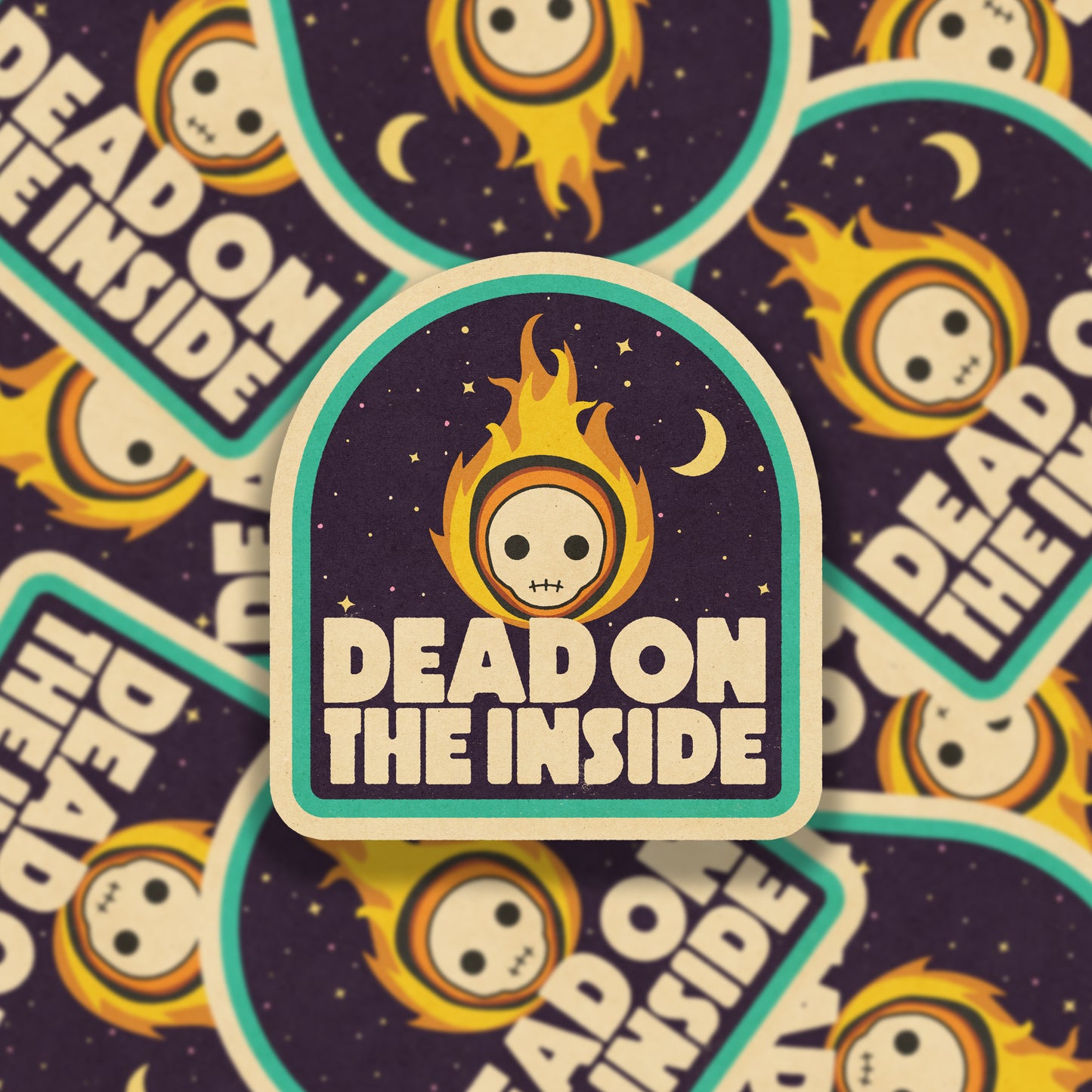 Dead On The Inside Vinyl Sticker