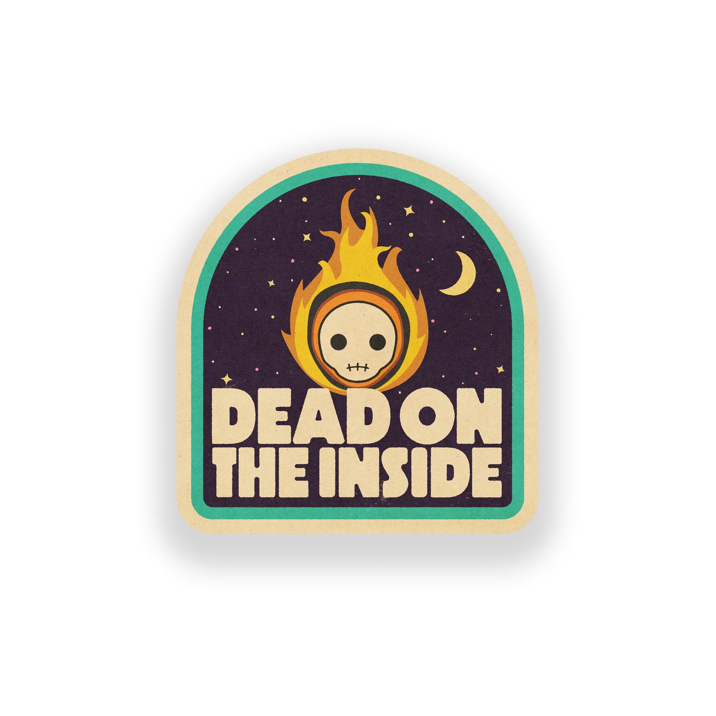 Dead On The Inside Vinyl Sticker
