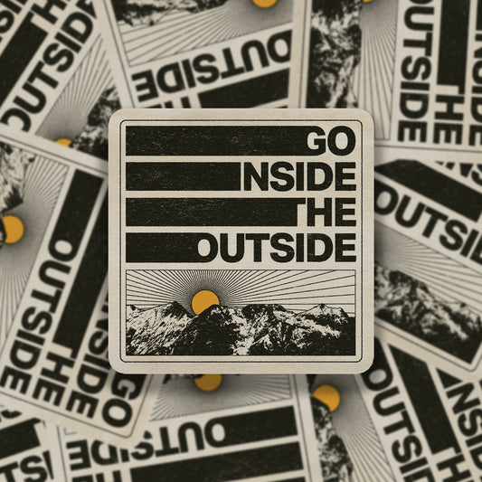 Go Inside The Outside Vinyl Sticker