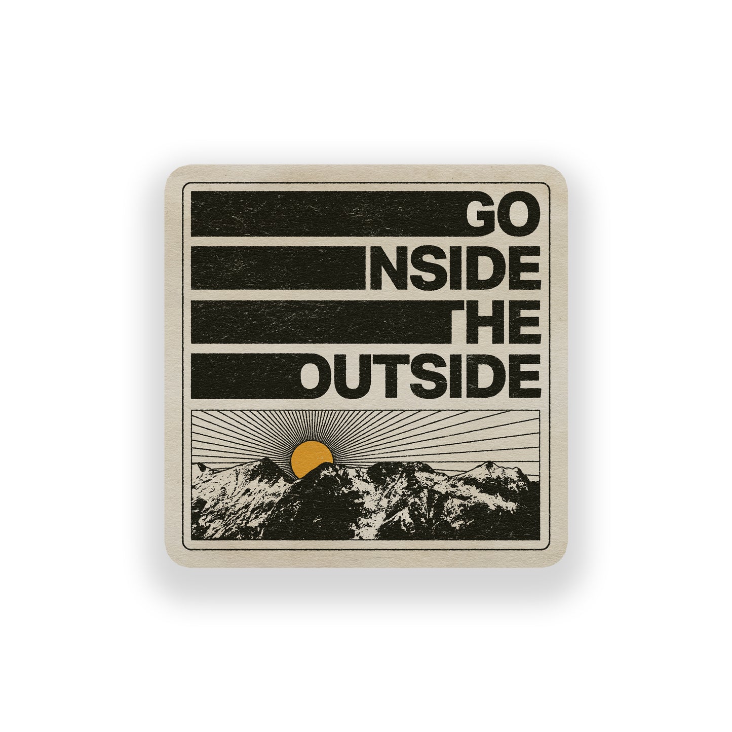 Go Inside The Outside Vinyl Sticker