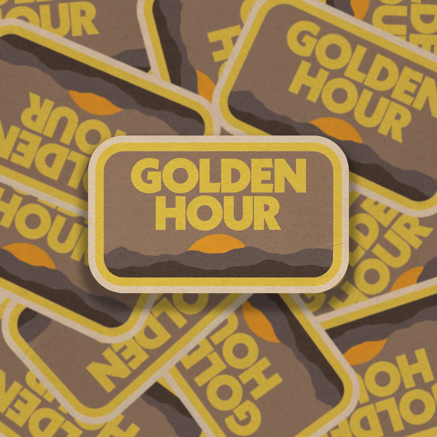 Golden Hour Vinyl Sticker