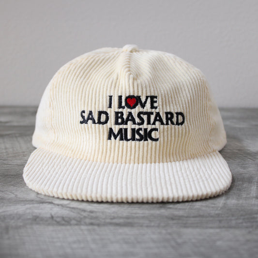 I Love Sad Bastard Music Corduroy Hat