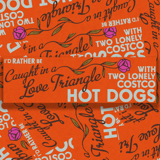 I'd Rather Be Caught In A Love Triangle Bumper Sticker