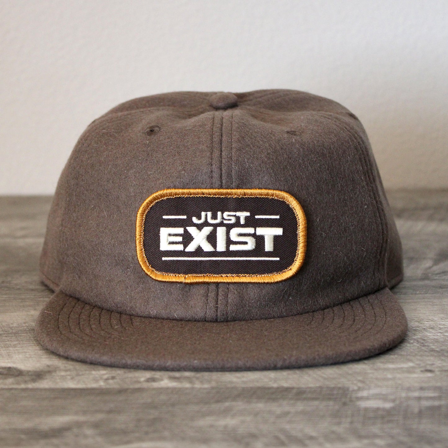 Just Exist Wool Unstructured Six Panel Hat