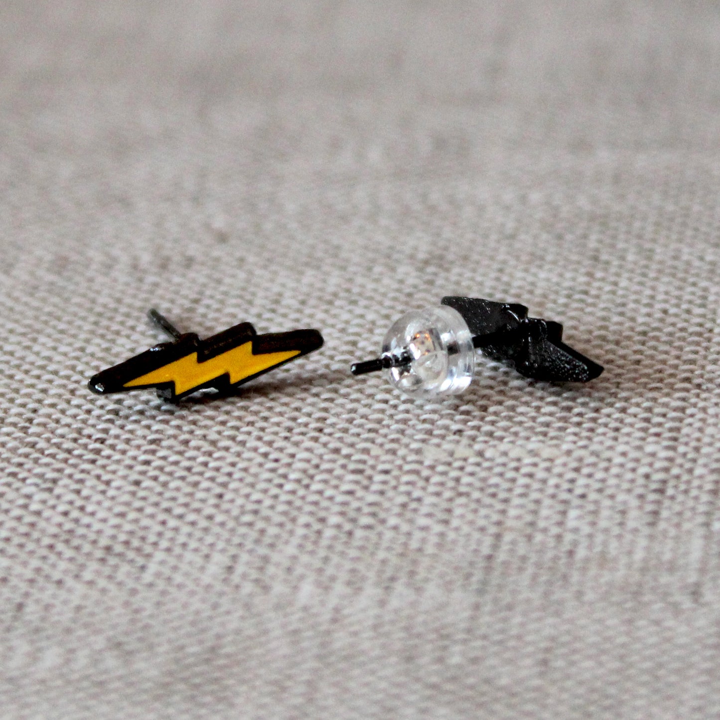 Lightning Bolt Soft Enamel Stud Earrings