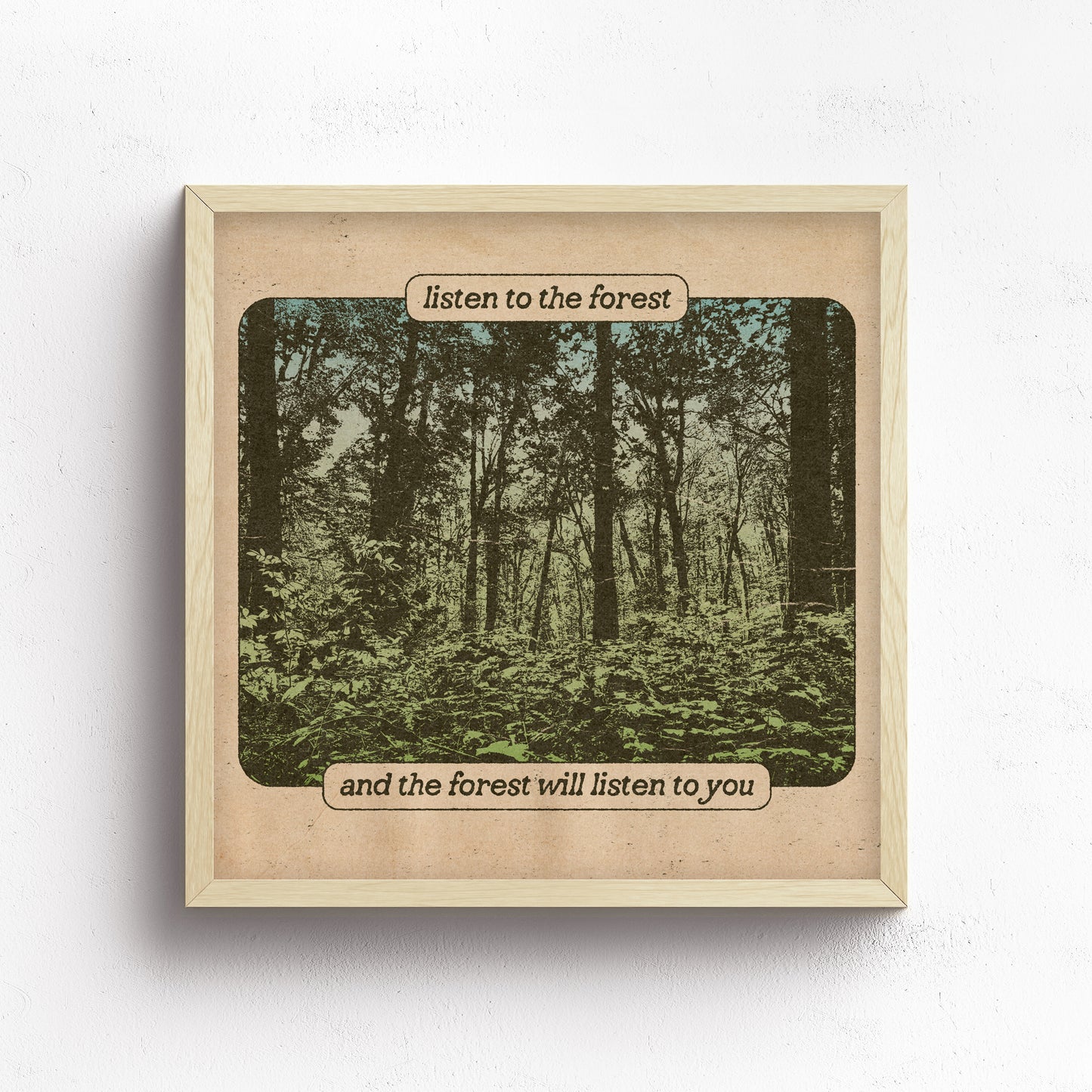 Listen To The Forest Print