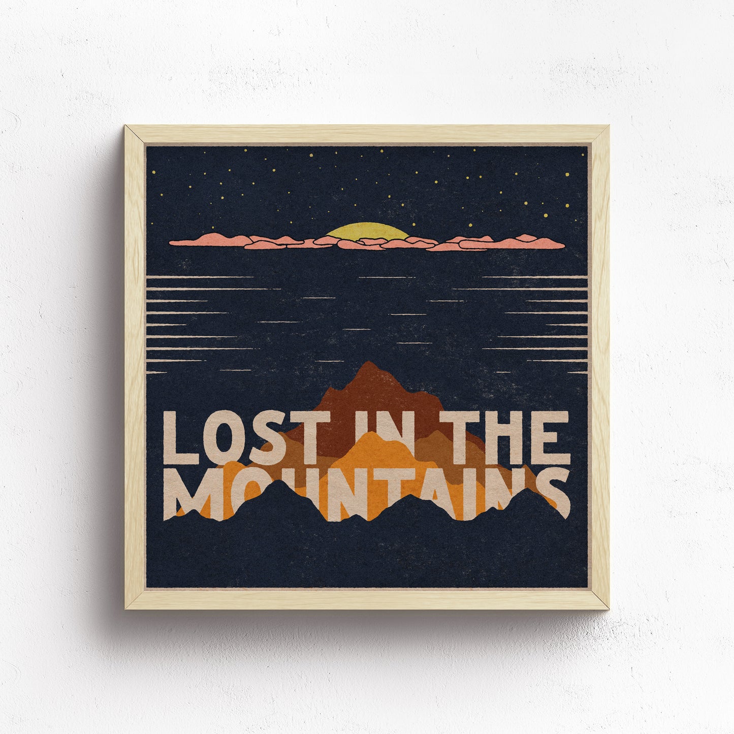 Lost In The Mountains Print