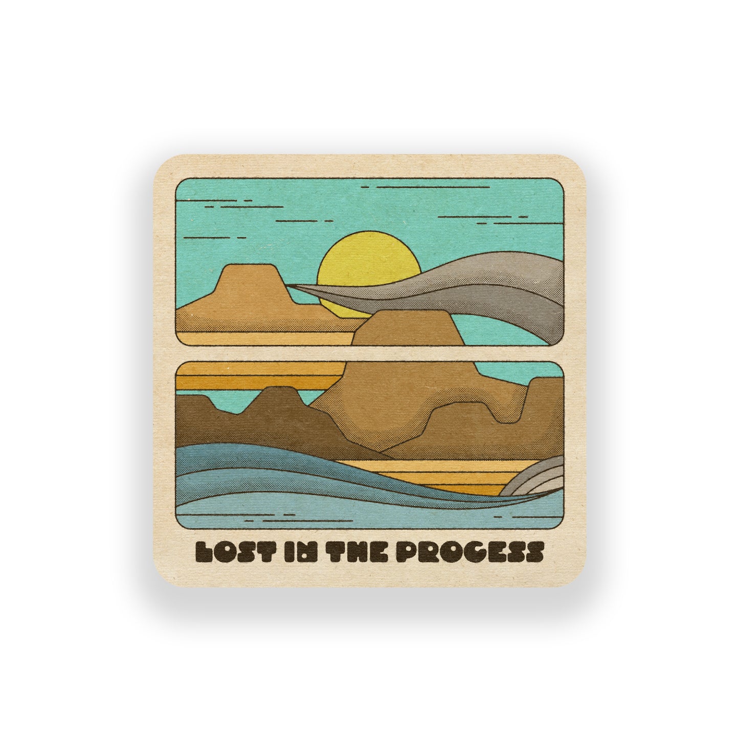 Lost In The Process Vinyl Sticker