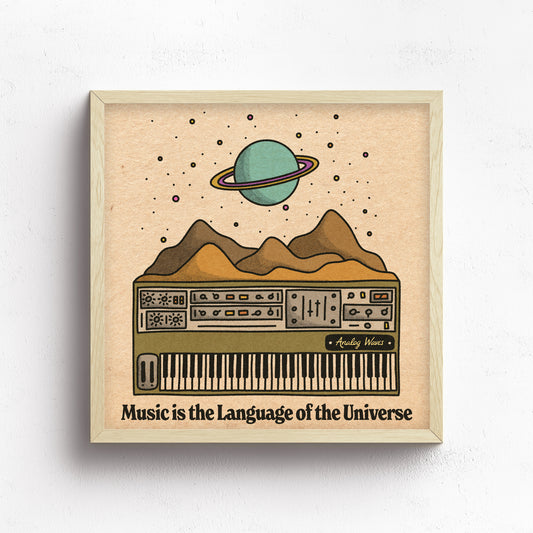 Music Is The Language Of The Universe Print