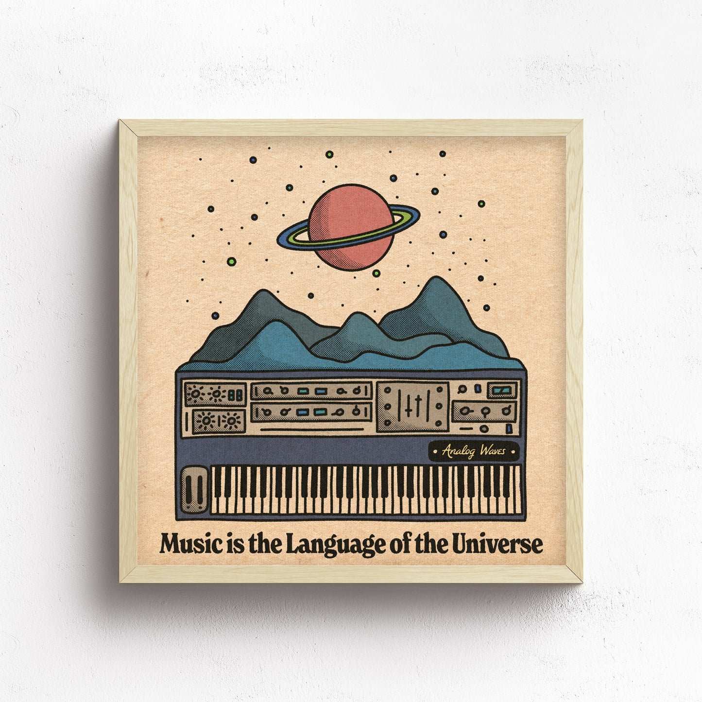 Music Is The Language Of The Universe Print