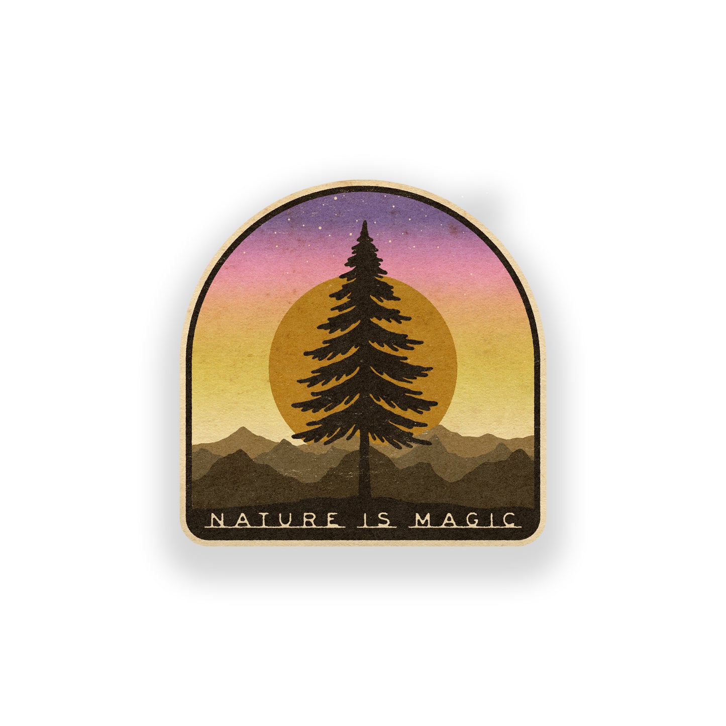 Nature Is Magic Vinyl Sticker