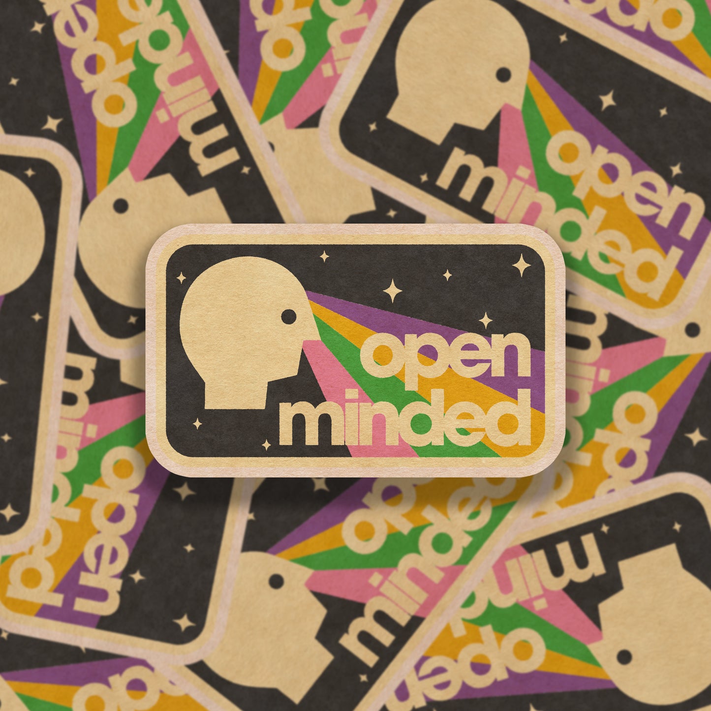 Open Minded Vinyl Sticker