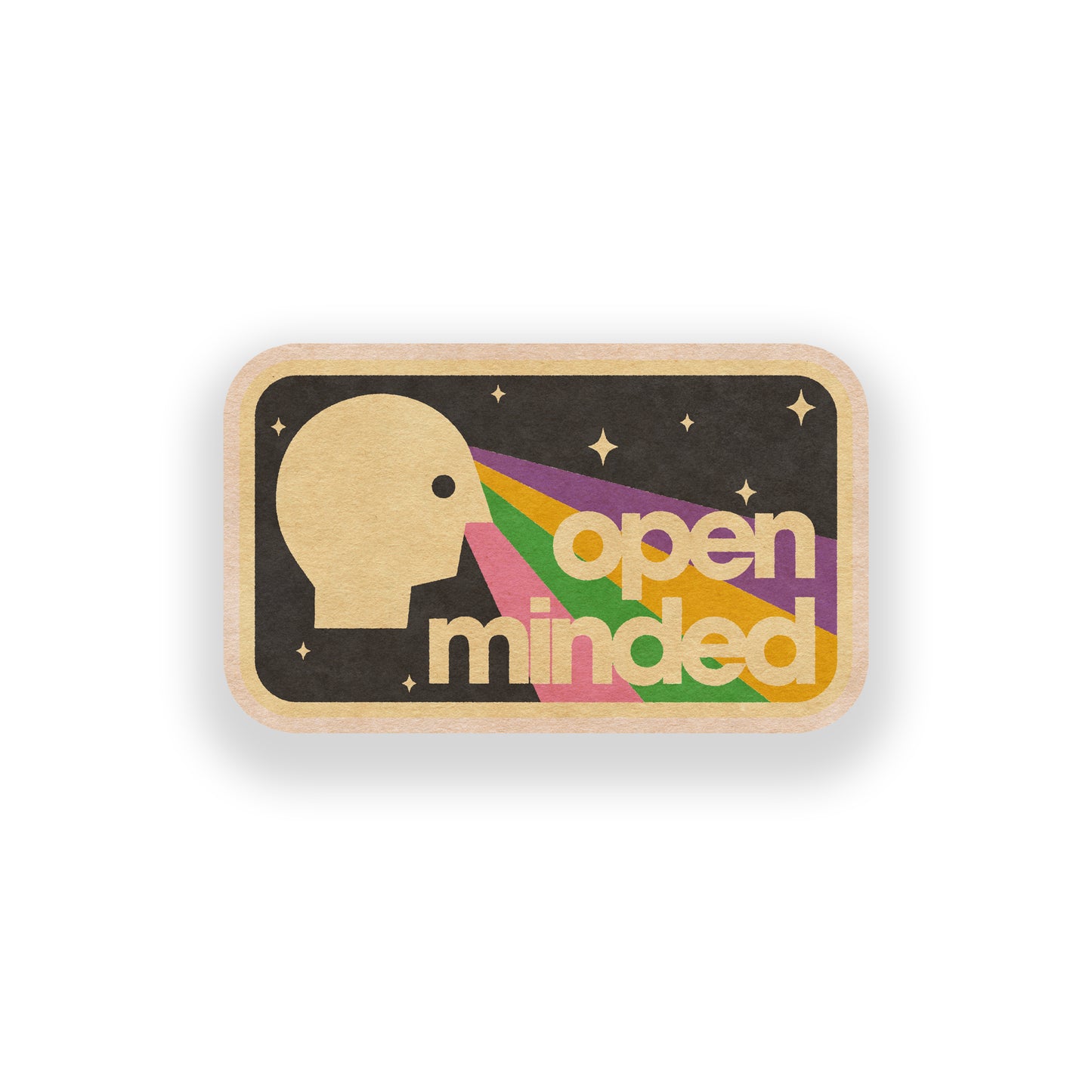 Open Minded Vinyl Sticker