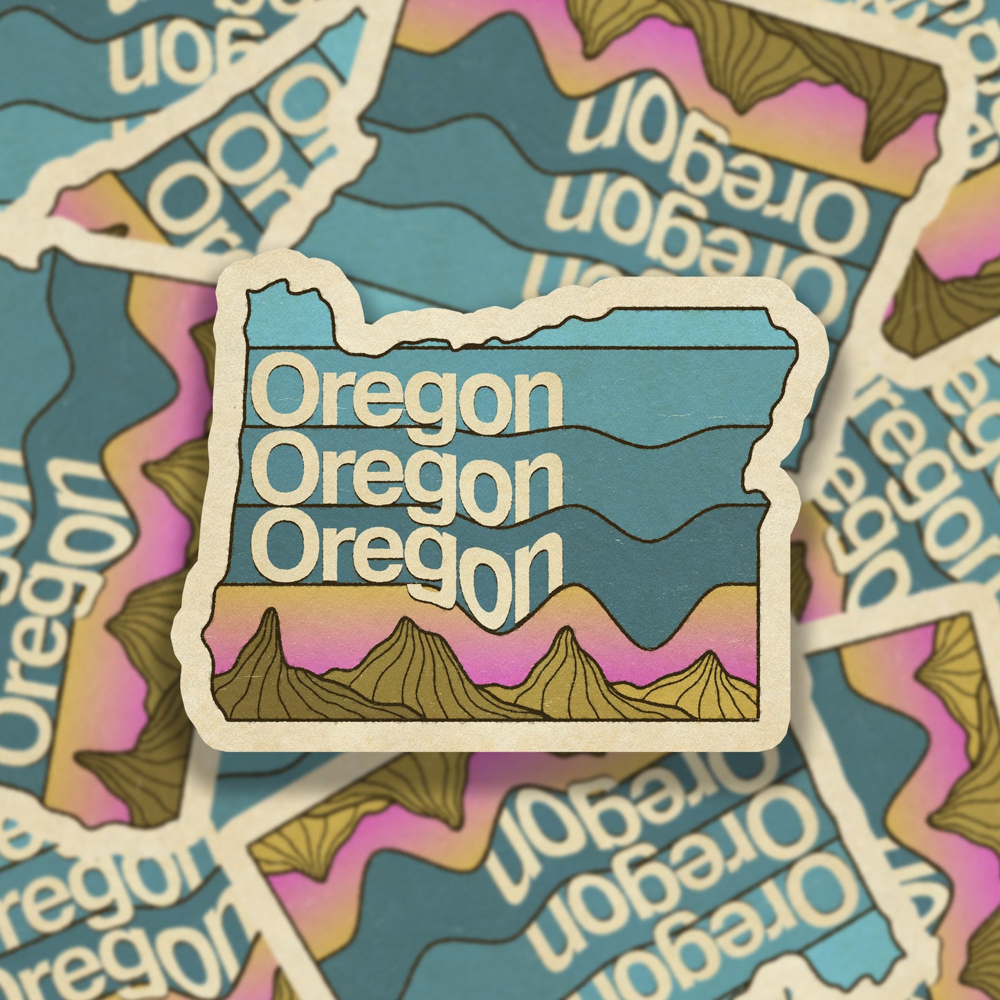 Oregon Drip Vinyl Sticker