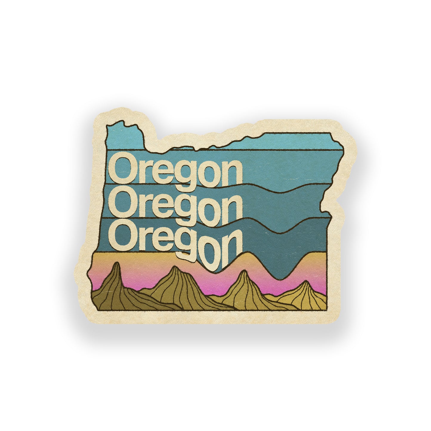 Oregon Drip Vinyl Sticker