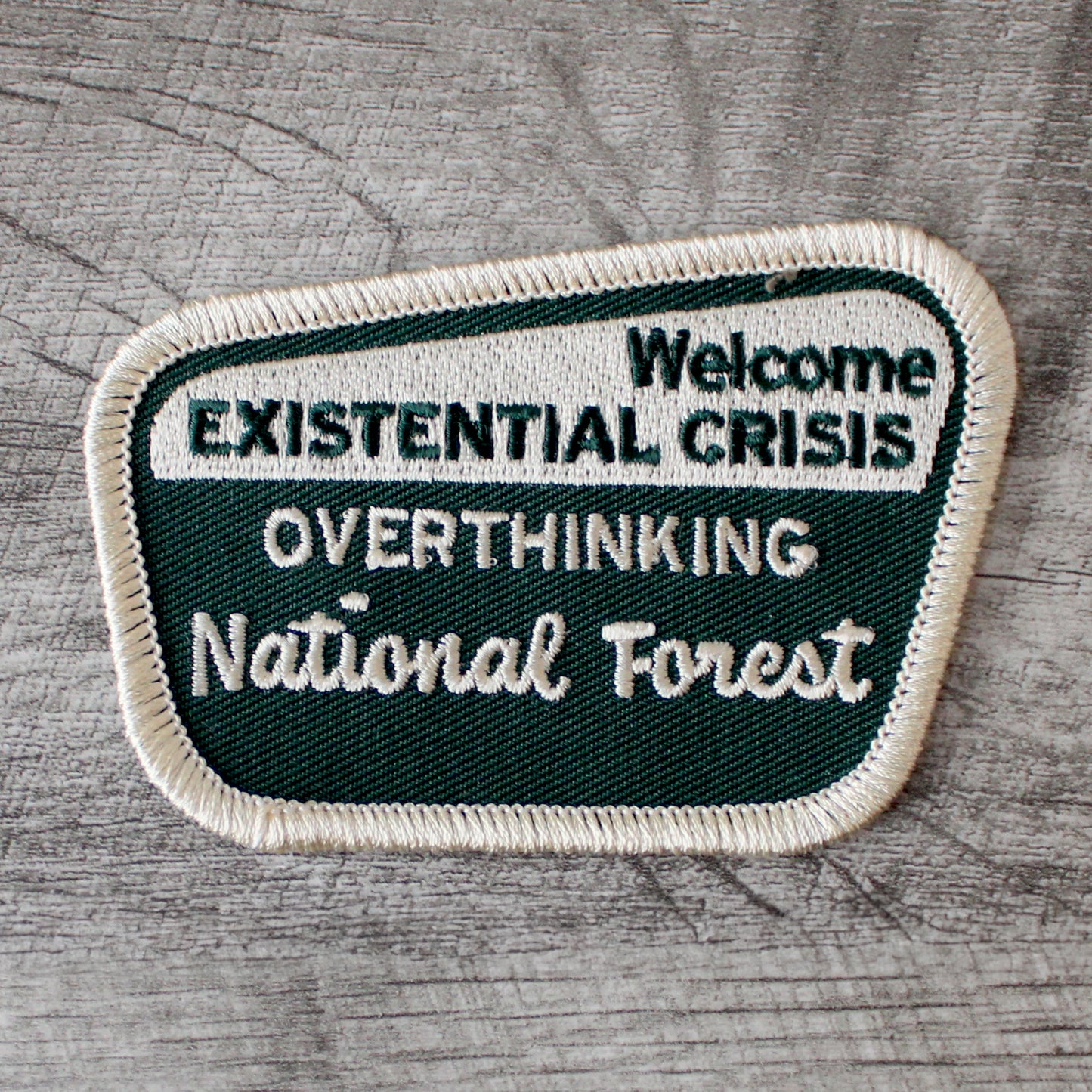 Overthinking National Forest Embroidered Patch