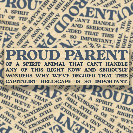 Proud Parent Bumper Sticker