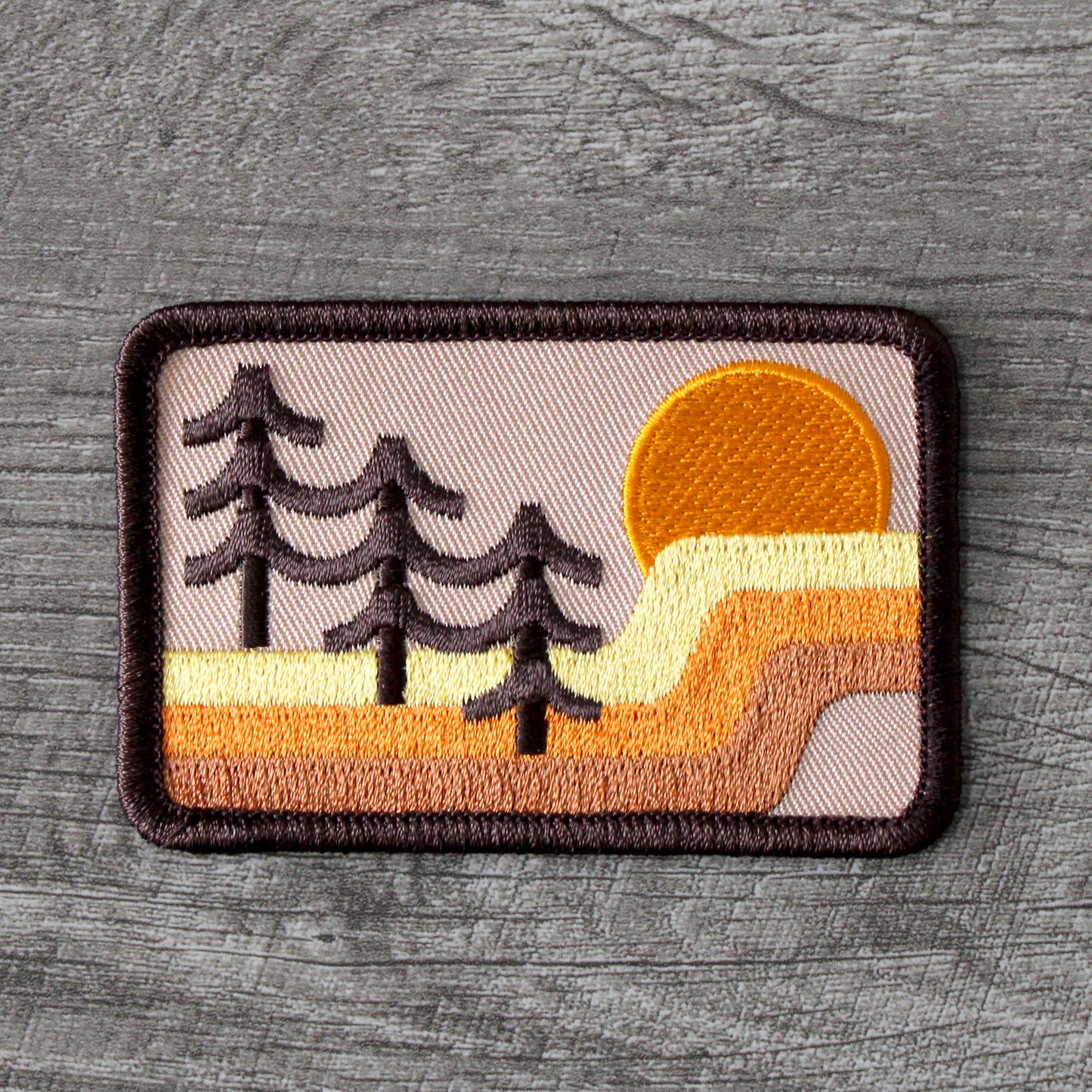 Retro Mountains Embroidered Patch