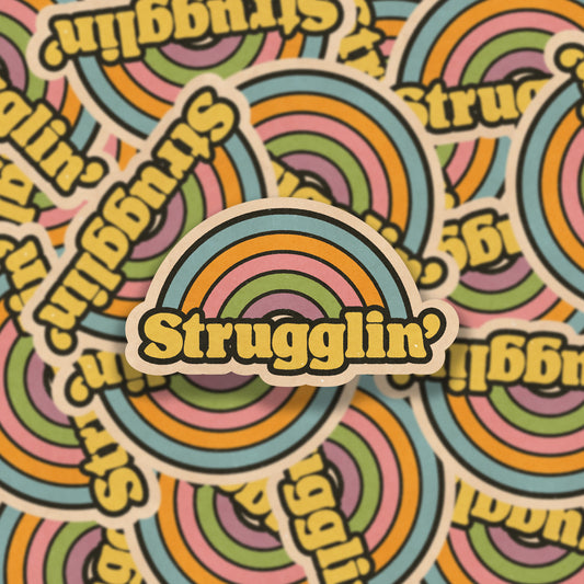 Strugglin Vinyl Sticker