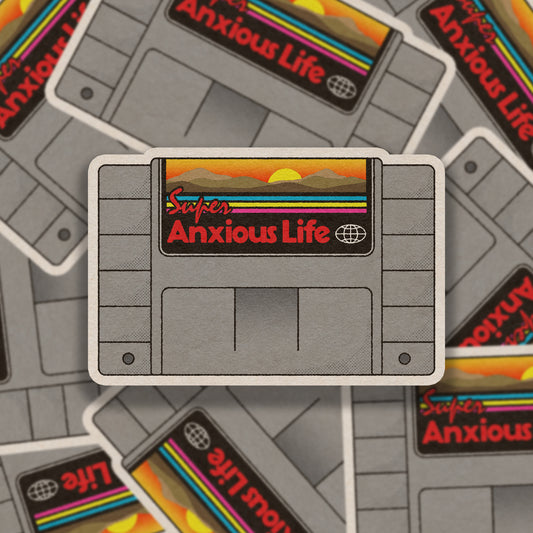 Super Anxious Life Vinyl Sticker