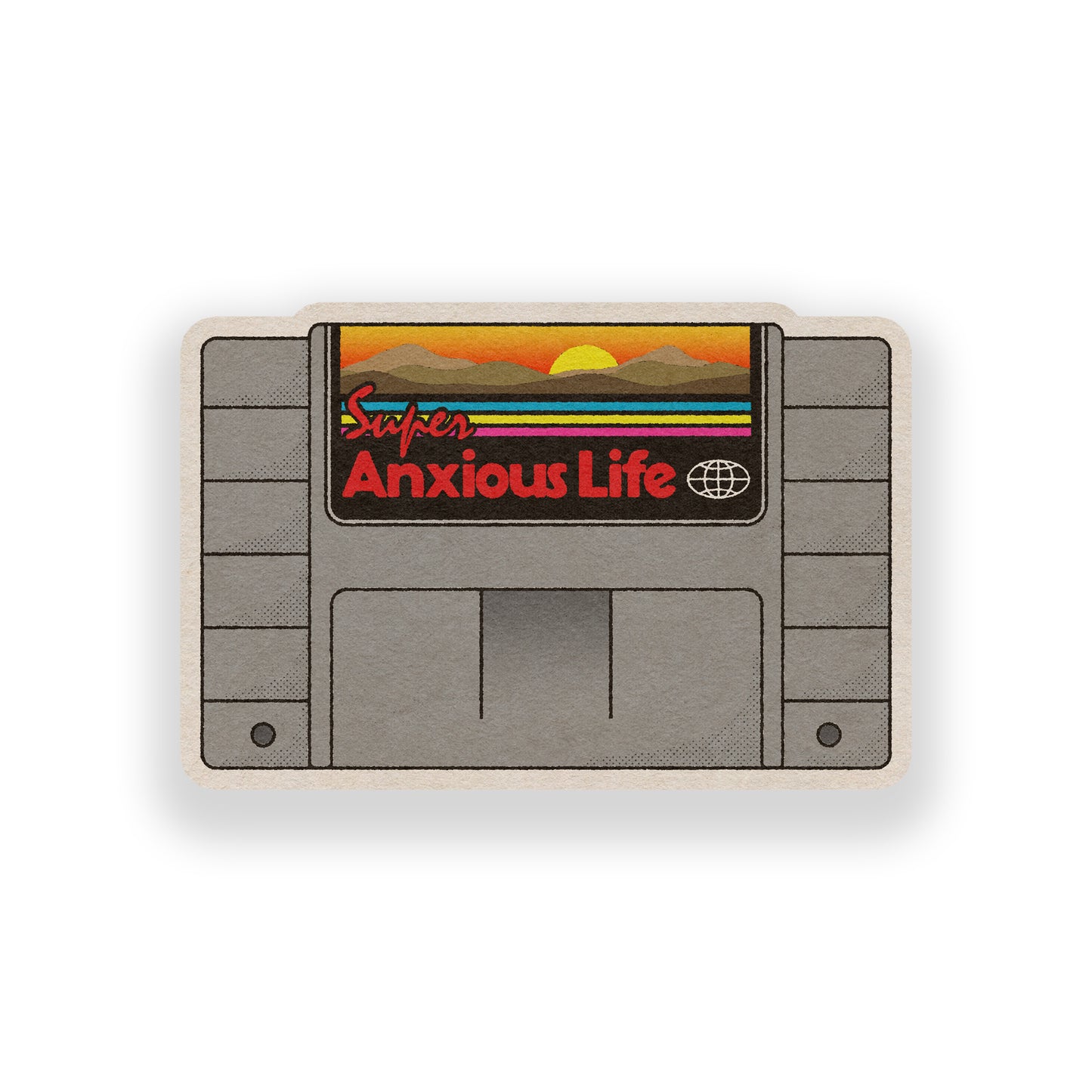 Super Anxious Life Vinyl Sticker