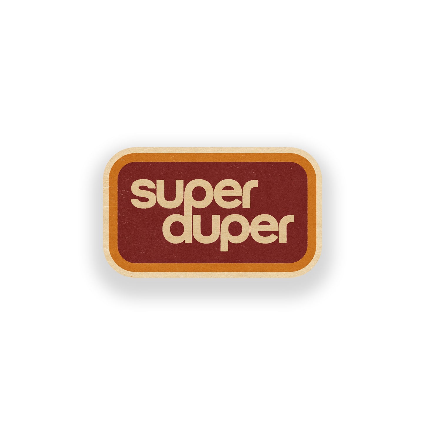 Super Duper Vinyl Sticker