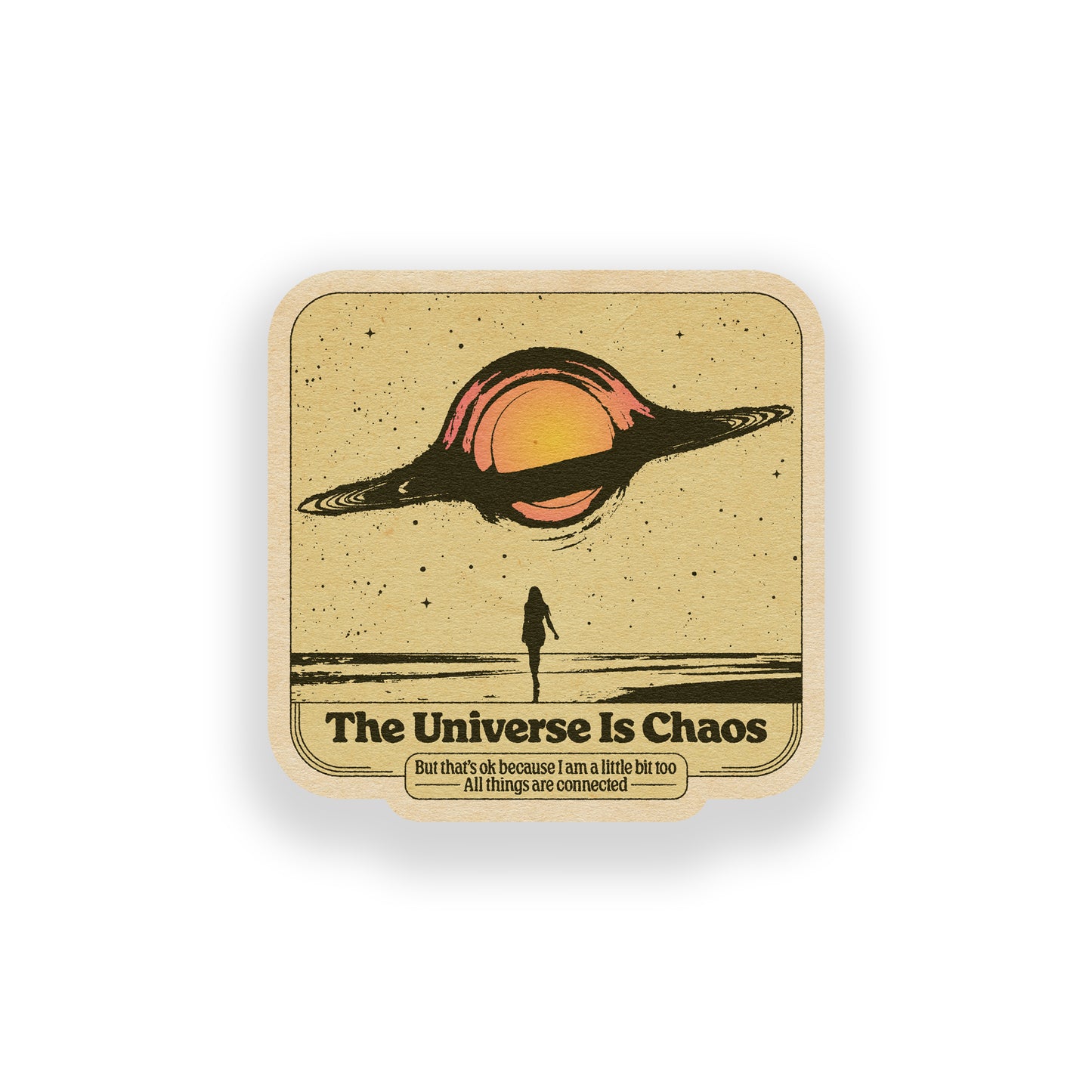 The Universe Is Chaos Vinyl Sticker