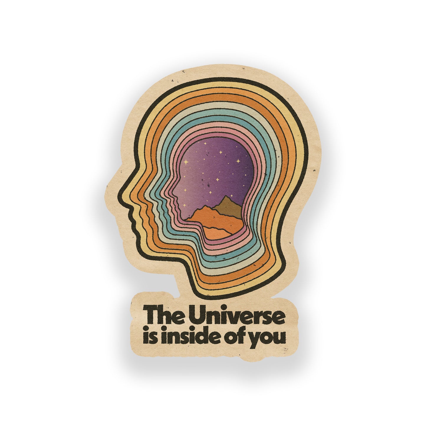 The Universe Is Inside Of You Vinyl Sticker