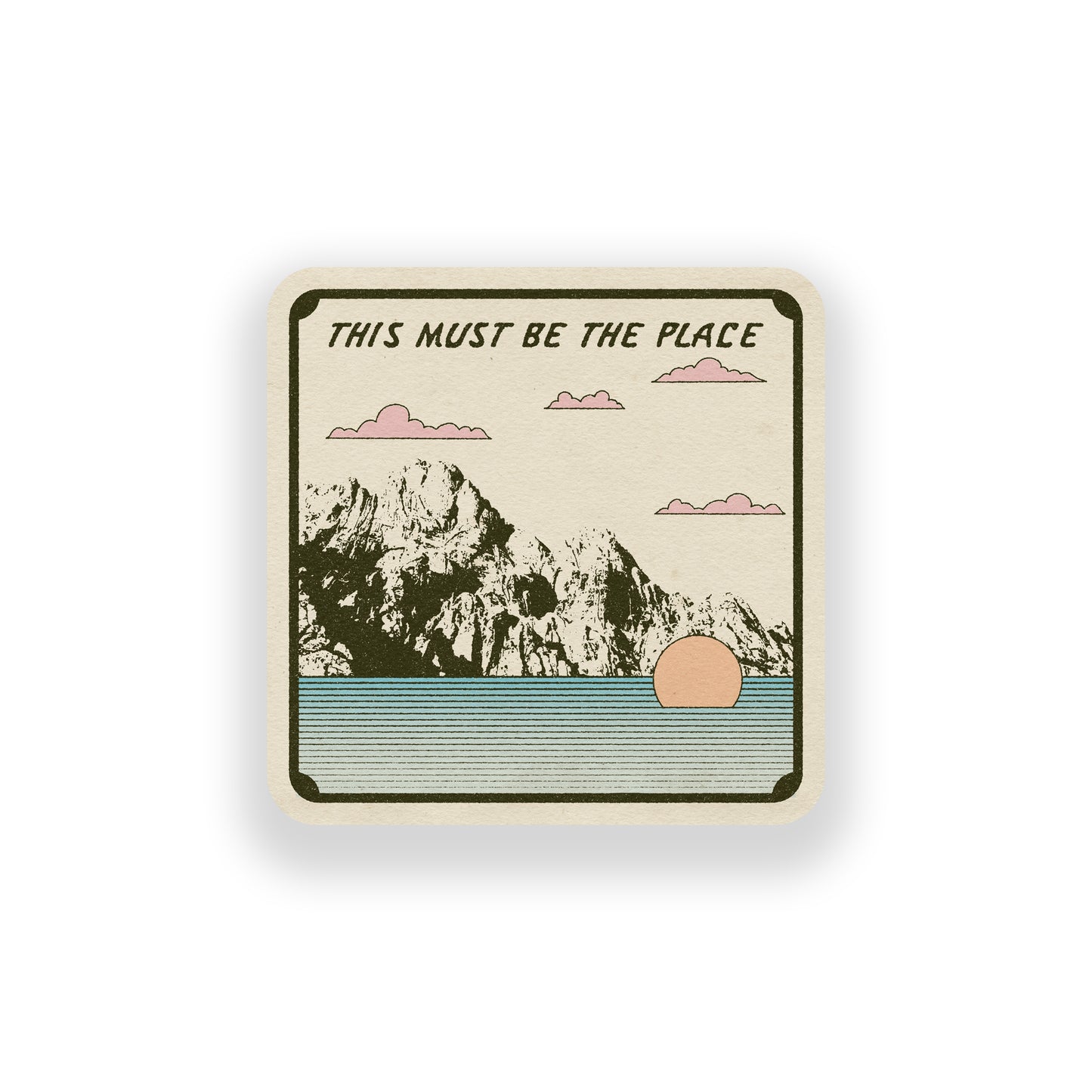 This Must Be The Place Vinyl Sticker