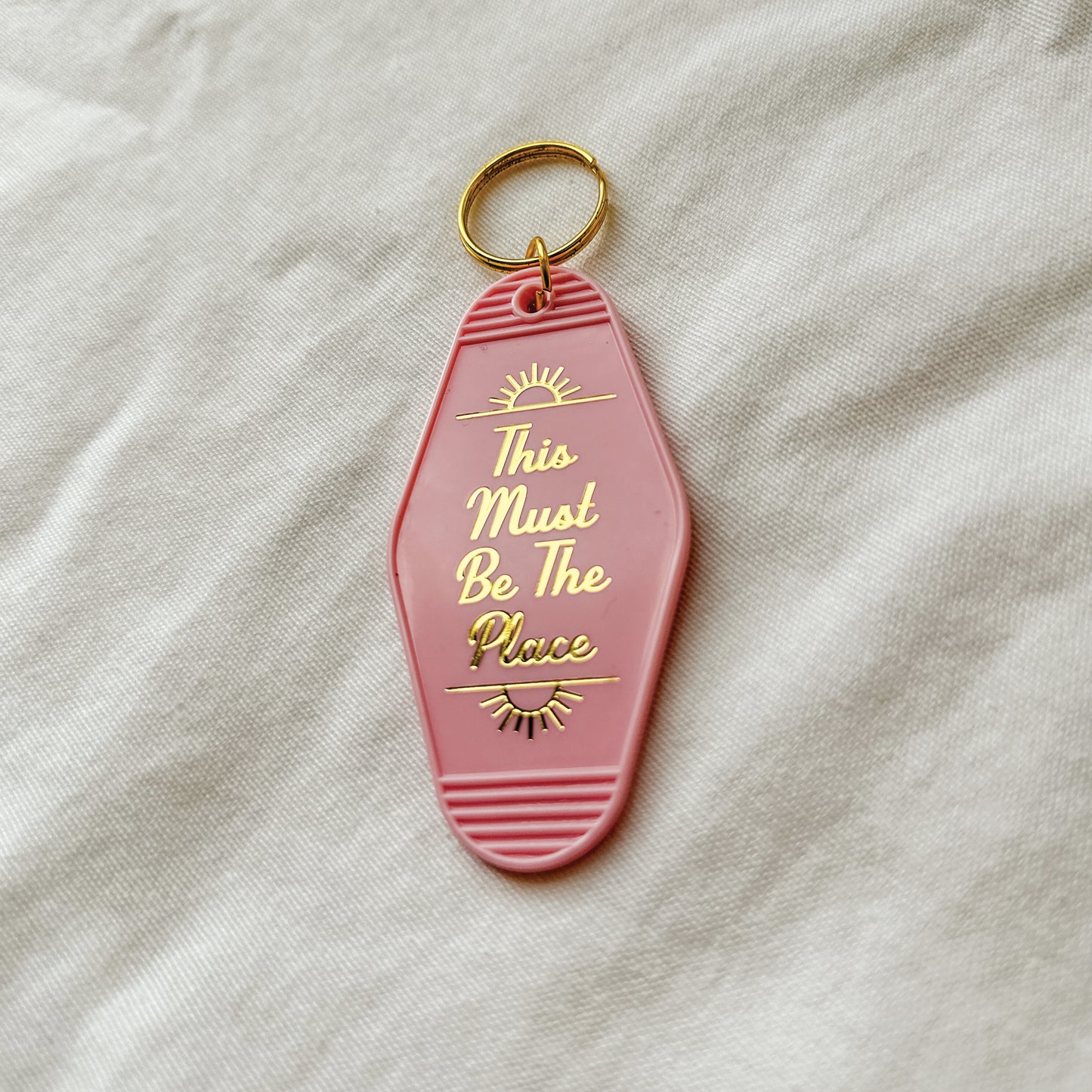This Must Be The Place Hotel Keychain