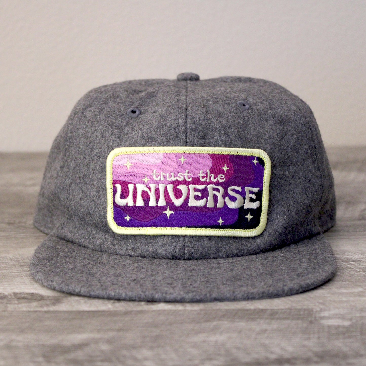 Trust The Universe Wool Unstructured Six Panel Hat