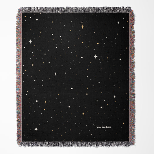 You Are Here 50" x 60" Woven Blanket